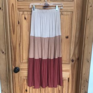 BOGO! Maxi Skirt - Cream, Tan, Brown small womens